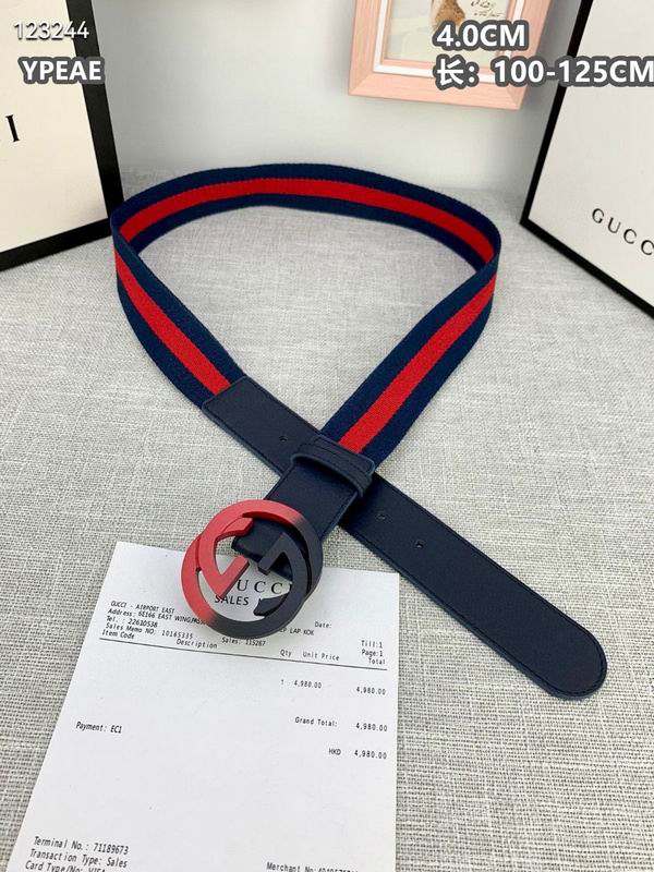 Gucci belt 40mmX100-125cm 8L (594)