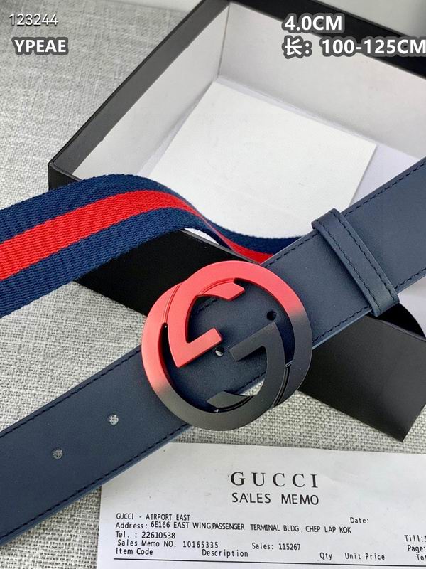 Gucci belt 40mmX100-125cm 8L (595)