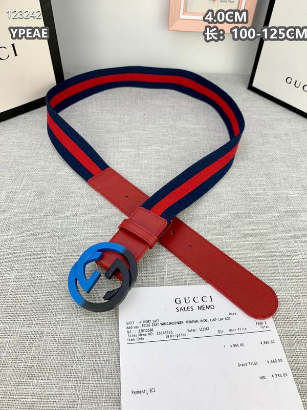 Gucci belt 40mmX100-125cm 8L (597)