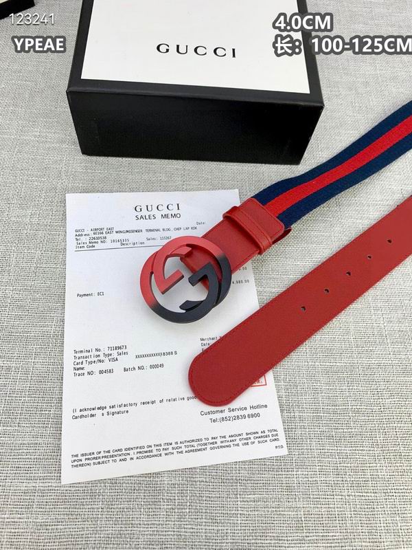 Gucci belt 40mmX100-125cm 8L (601)