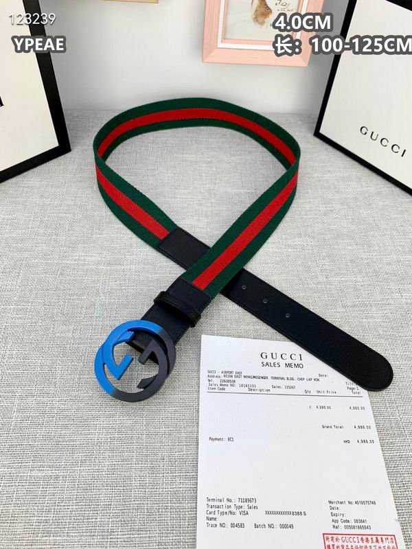 Gucci belt 40mmX100-125cm 8L (606)