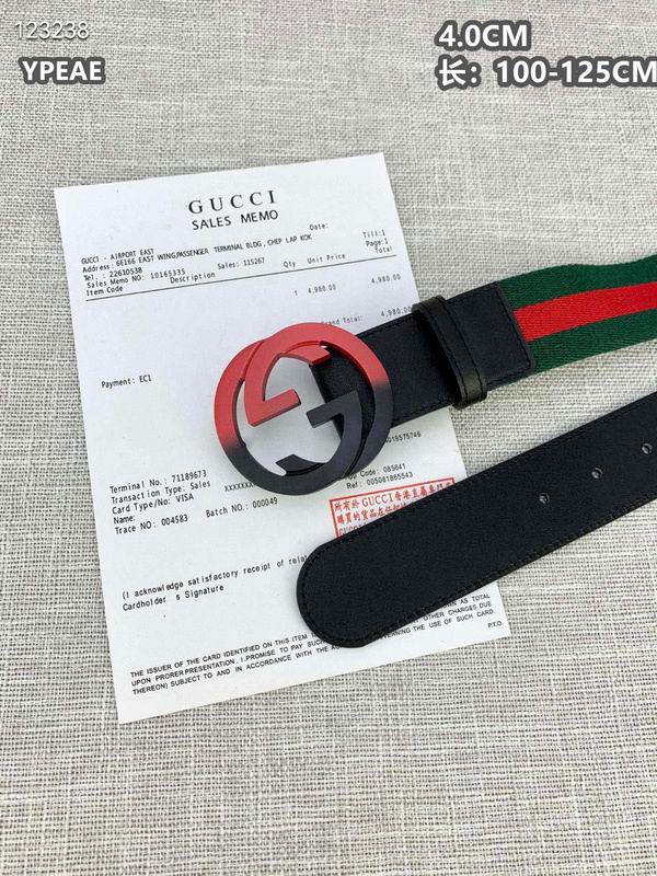 Gucci belt 40mmX100-125cm 8L (609)