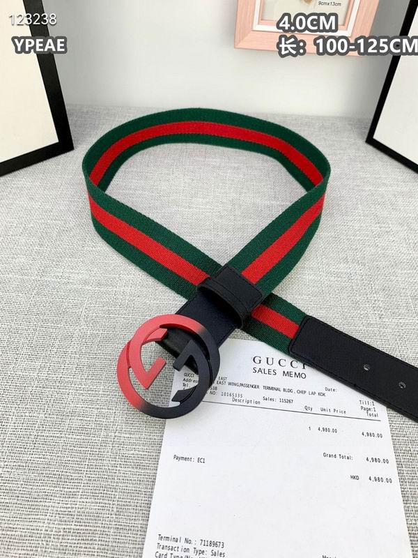 Gucci belt 40mmX100-125cm 8L (610)