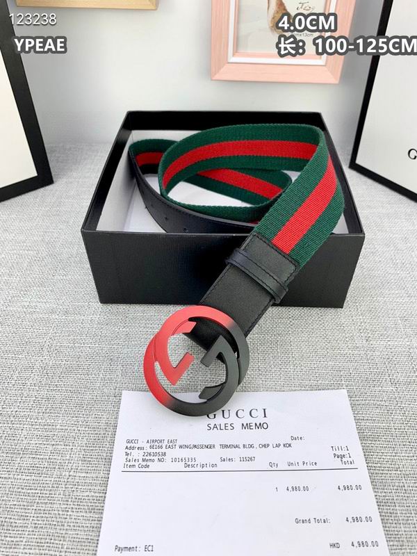 Gucci belt 40mmX100-125cm 8L (611)