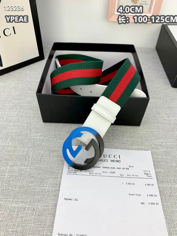 Gucci belt 40mmX100-125cm 8L (613)