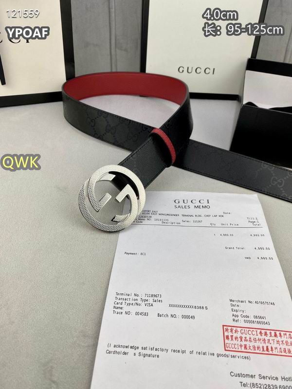 Gucci belt 40mmX95-125cm 8L (862)