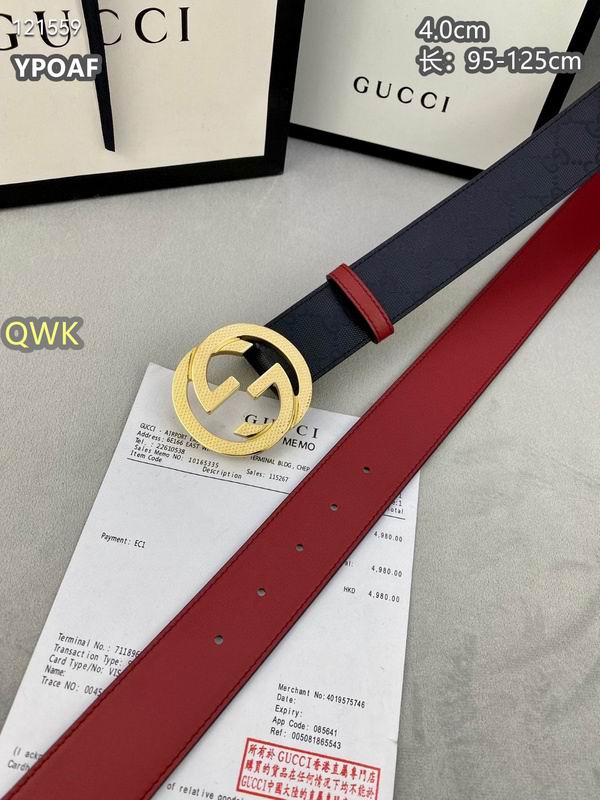 Gucci belt 40mmX95-125cm 8L (864)