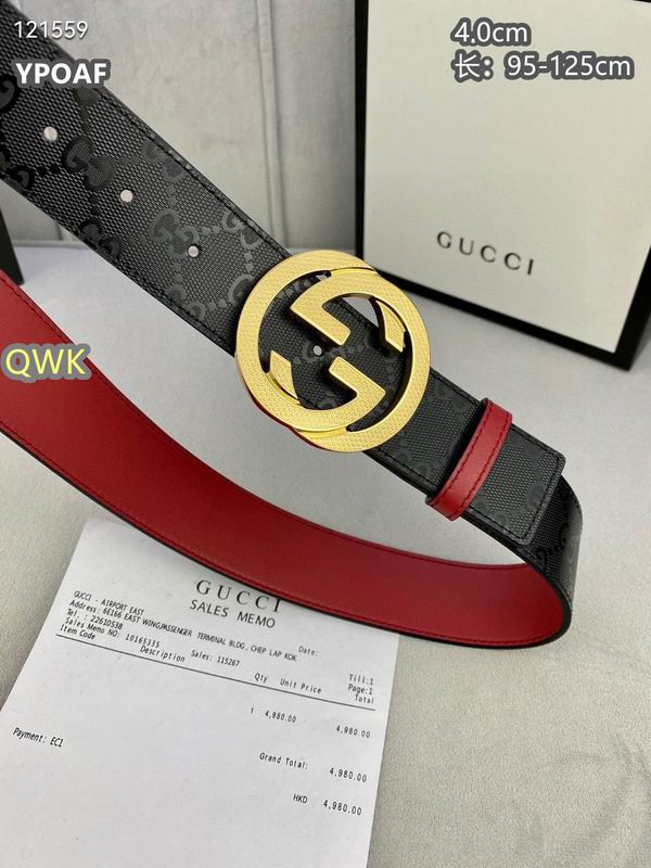 Gucci belt 40mmX95-125cm 8L (865)