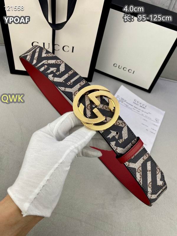 Gucci belt 40mmX95-125cm 8L (870)