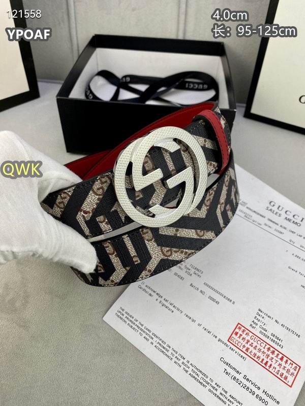 Gucci belt 40mmX95-125cm 8L (873)