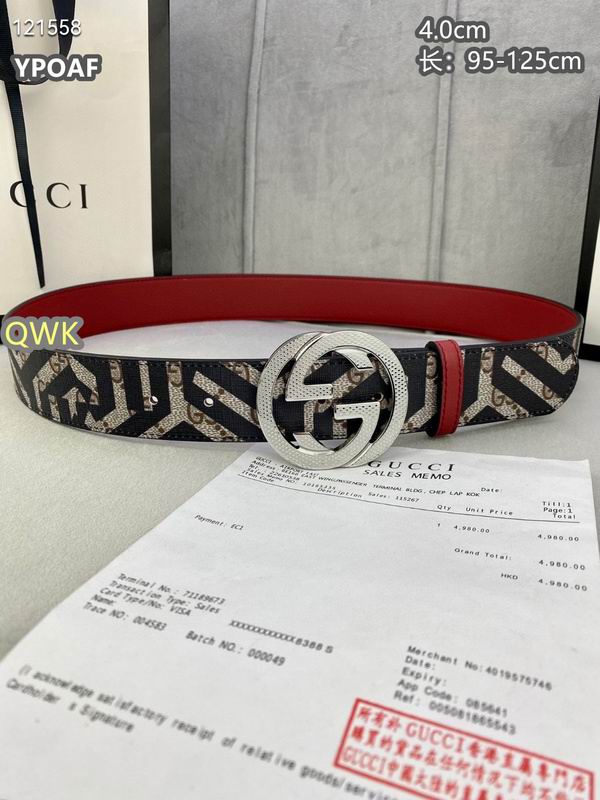 Gucci belt 40mmX95-125cm 8L (874)