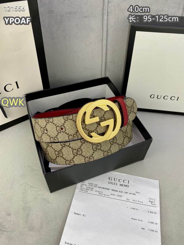 Gucci belt 40mmX95-125cm 8L (881)