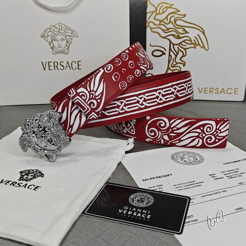 Versace belt 38mmX90-125cm lb (2)