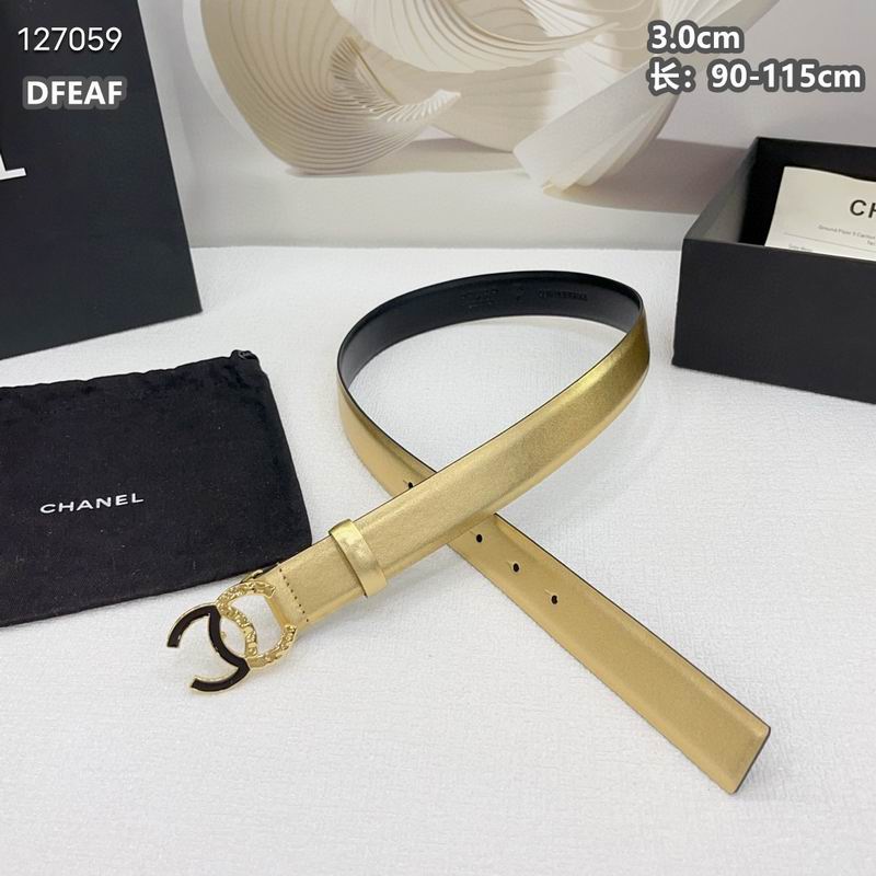 Chanel belt 30mmX90-115cm 8L (28)