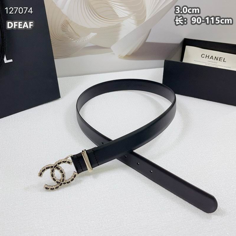 Chanel belt 30mmX90-115cm 8L (52)