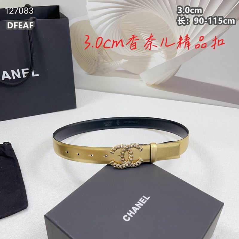 Chanel belt 30mmX90-115cm 8L (77)