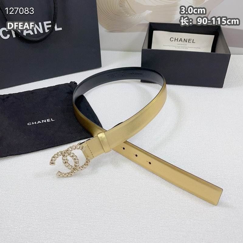 Chanel belt 30mmX90-115cm 8L (80)