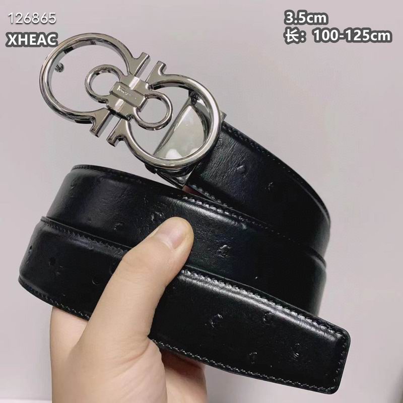 Ferragamo belt 35mmX100-125cm 8L (244)