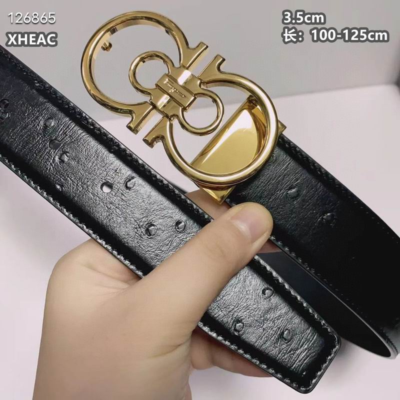 Ferragamo belt 35mmX100-125cm 8L (245)