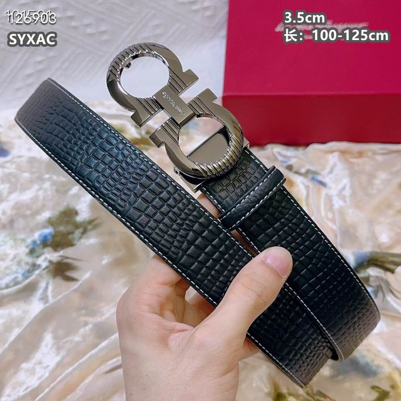 Ferragamo belt 35mmX100-125cm 8L (80)
