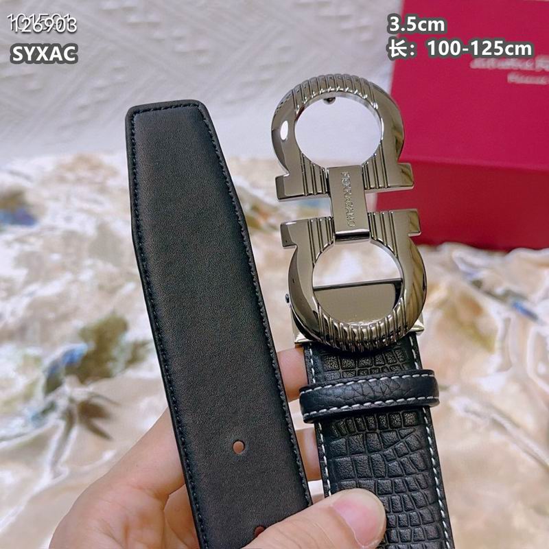 Ferragamo belt 35mmX100-125cm 8L (82)