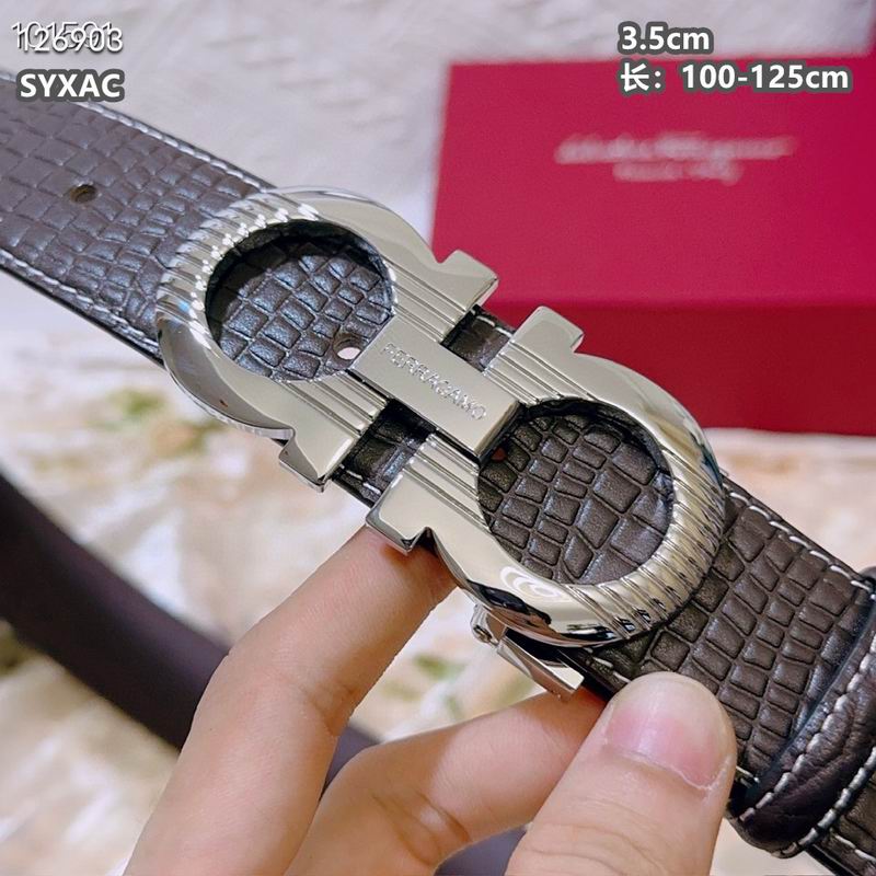 Ferragamo belt 35mmX100-125cm 8L (85)