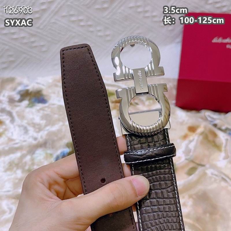 Ferragamo belt 35mmX100-125cm 8L (86)