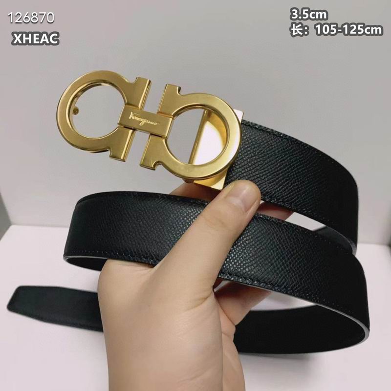 Ferragamo belt 35mmX105-125cm 8L (194)