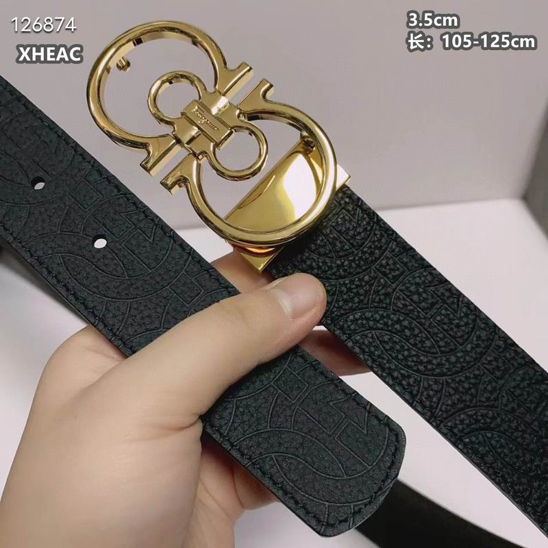 Ferragamo belt 35mmX105-125cm 8L (217)