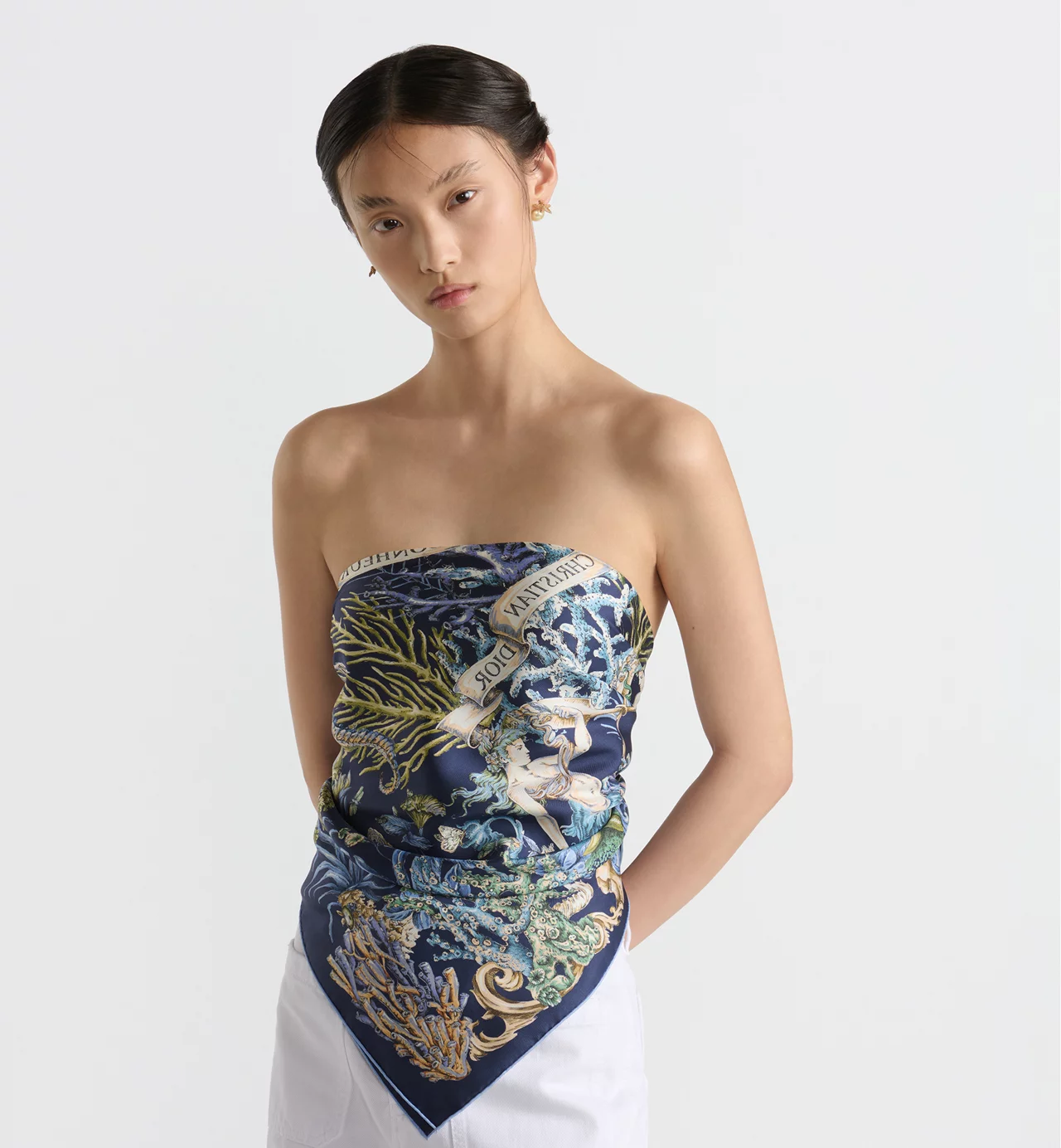 Dior silk scarf 90X90cm E01 (16)