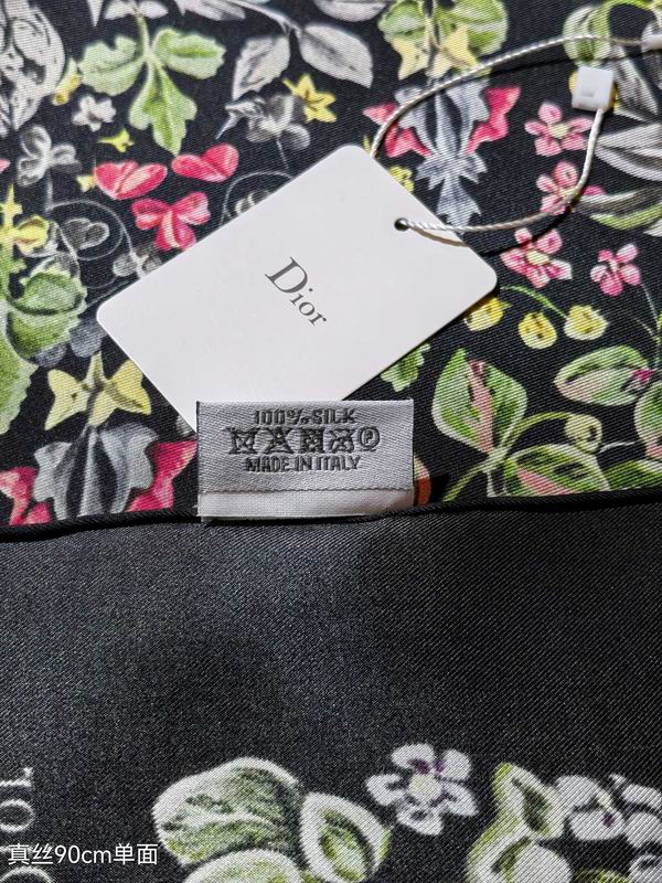 Dior silk scarf 90X90cm E01 (21)