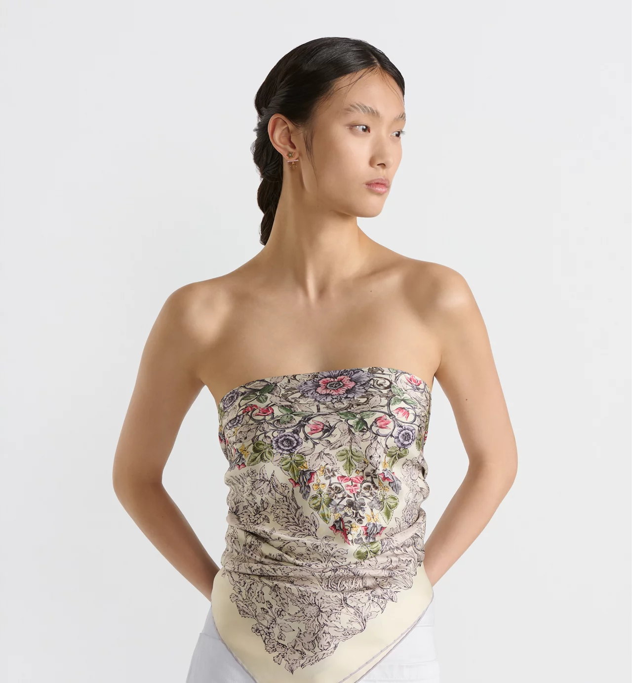 Dior silk scarf 90X90cm E01 (7)