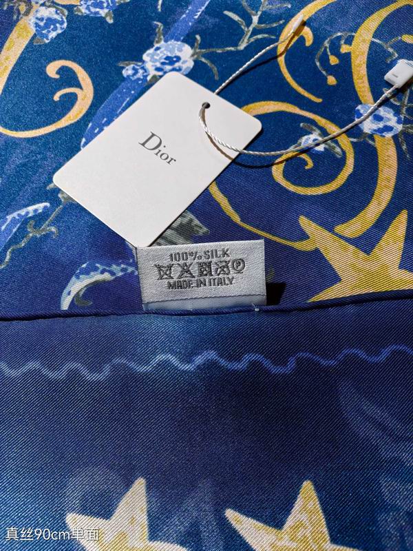 Dior silk scarf 90X90cm E04 (4)