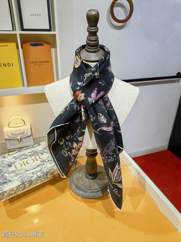 Dior silk scarf 90X90cm E42 (20)