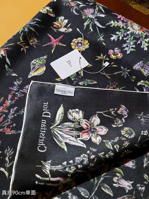 Dior silk scarf 90X90cm E42 (23)