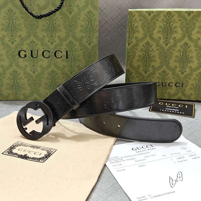 Gucci belt 38mmX90-125cm lb (18)