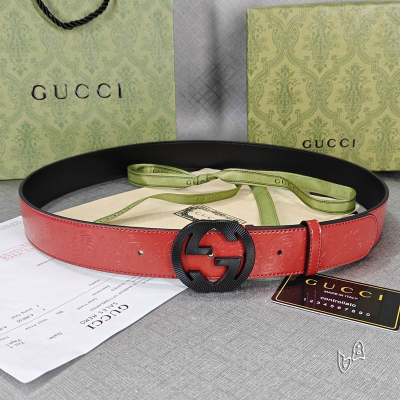 Gucci belt 38mmX90-125cm lb (26)