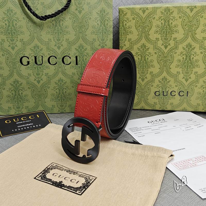 Gucci belt 38mmX90-125cm lb (28)