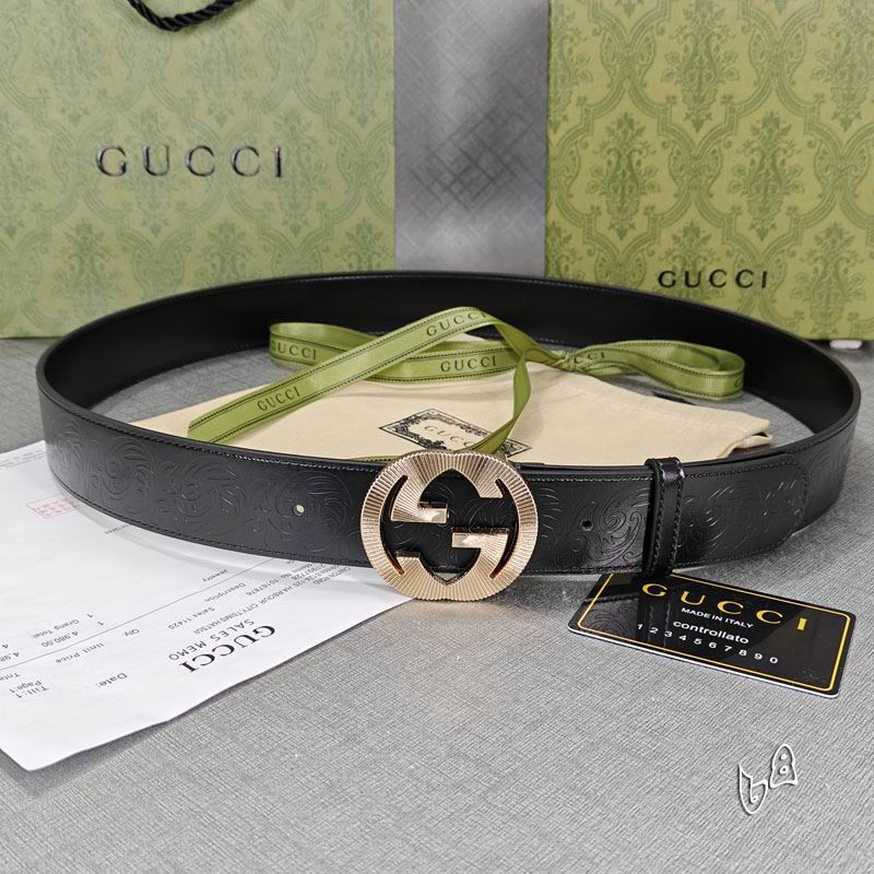 Gucci belt 38mmX90-125cm lb (29)