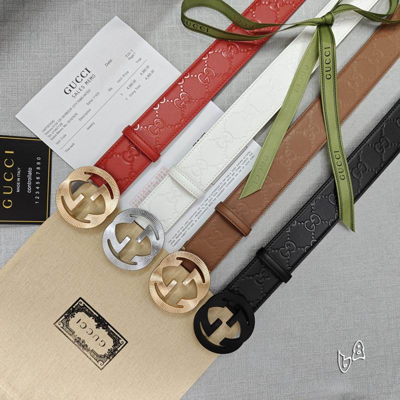 Gucci belt 38mmX90-125cm lb (30)