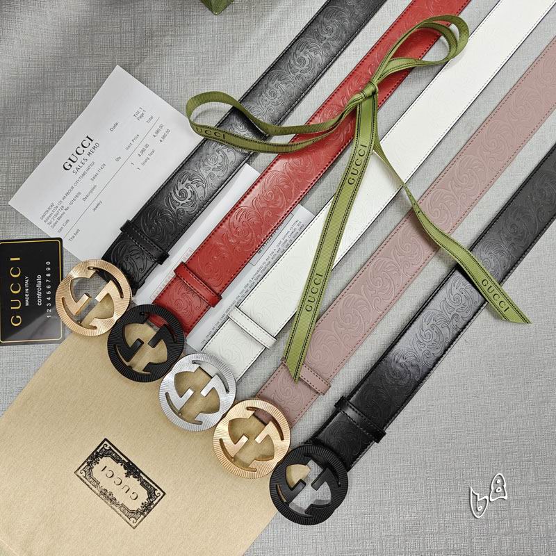 Gucci belt 38mmX90-125cm lb (32)