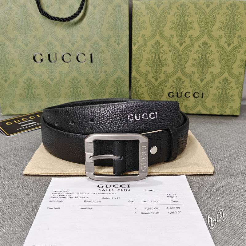 Gucci belt 38mmX90-125cm lb (37)