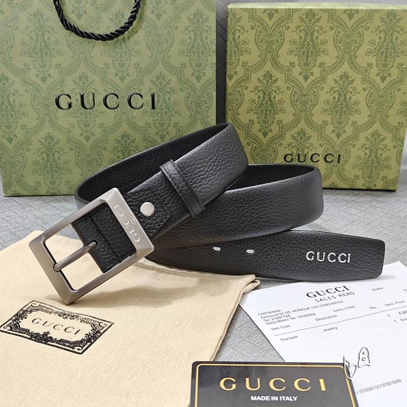 Gucci belt 38mmX90-125cm lb (45)