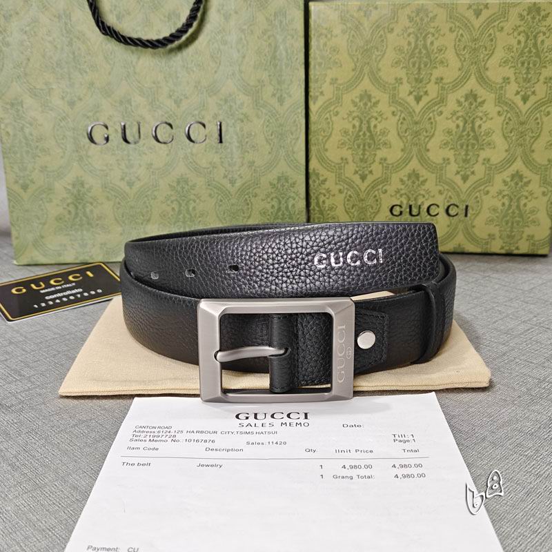 Gucci belt 38mmX90-125cm lb (46)