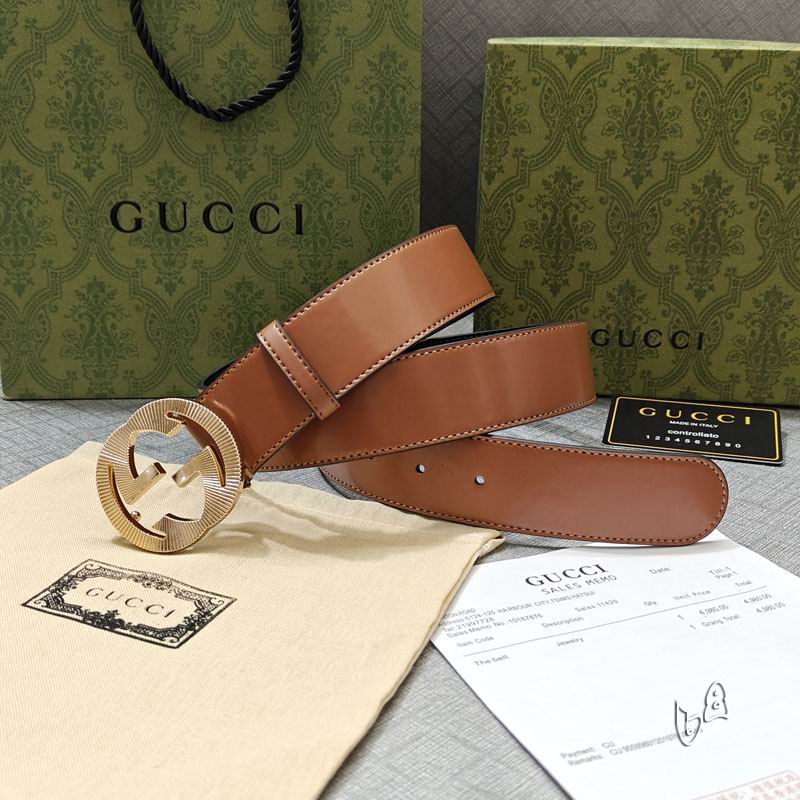 Gucci belt 38mmX90-125cm lb (5)