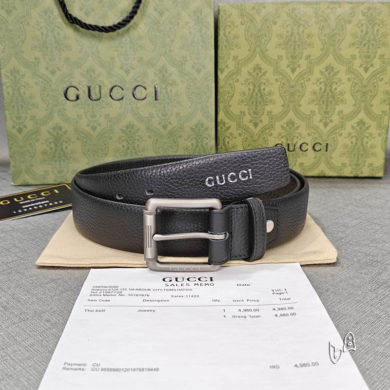 Gucci belt 38mmX90-125cm lb (52)