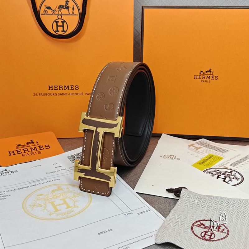 Hermes belt 38mmX90-125cm lb (26)