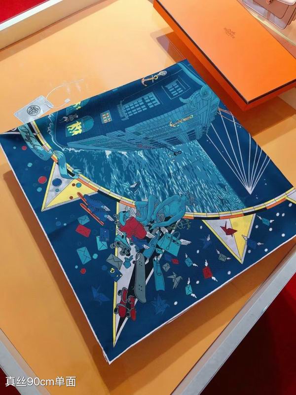 Hermes silk  scarf 90X90cm E02 (12)