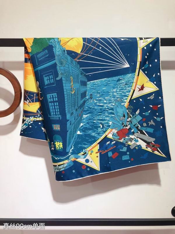 Hermes silk  scarf 90X90cm E02 (13)
