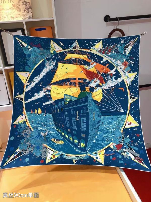 Hermes silk  scarf 90X90cm E02 (15)